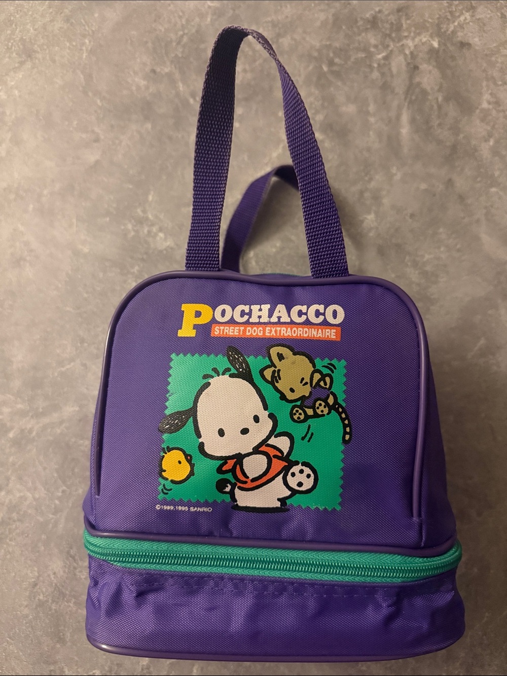 Pochacco Purple Character Lunch Bag